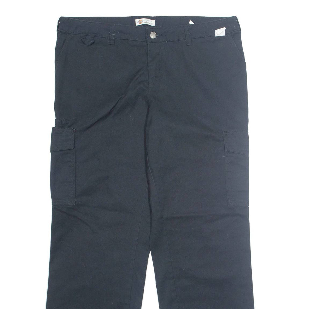 DICKIES Workwear Womens Trousers Black Regular Straight W38 L30