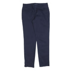 TOMMY HILFIGER Womens Cotton Blend Navy Slim Straight Trousers W28 L30 Chinos