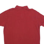 POLO RALPH LAUREN Mens Red Blue Pony Logo Short Sleeve Polo Shirt XL Cotton