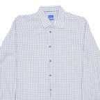 JOOP Mens Shirt White Check Long Sleeve L