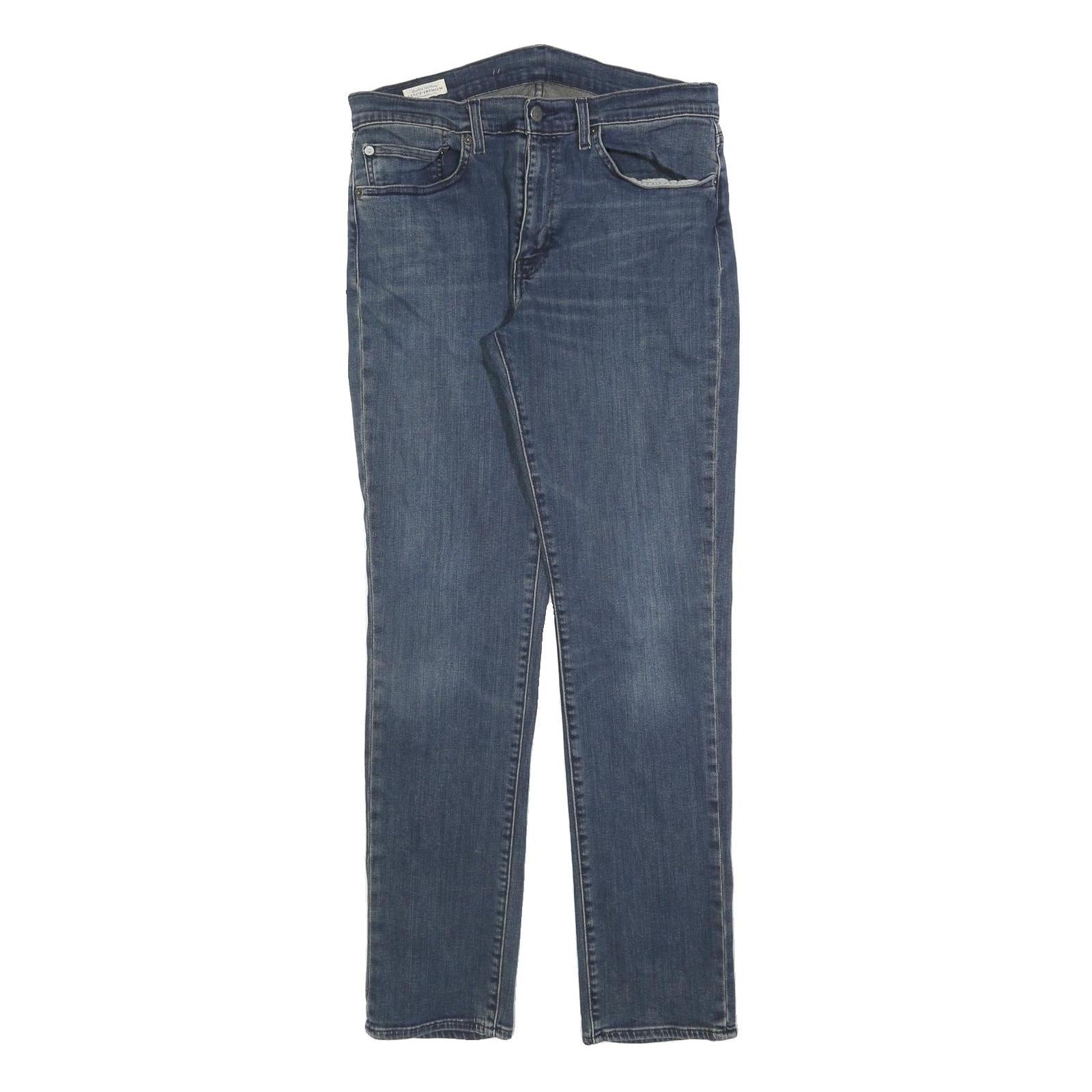 LEVI'S 511 BIG E Mens Jeans Slim Skinny Denim Medium W34 L32 Cotton Blend Zip