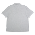 CHAPS Mens Grey Polo Shirt XL Cotton Blend Short Sleeve Plain Classic Logo