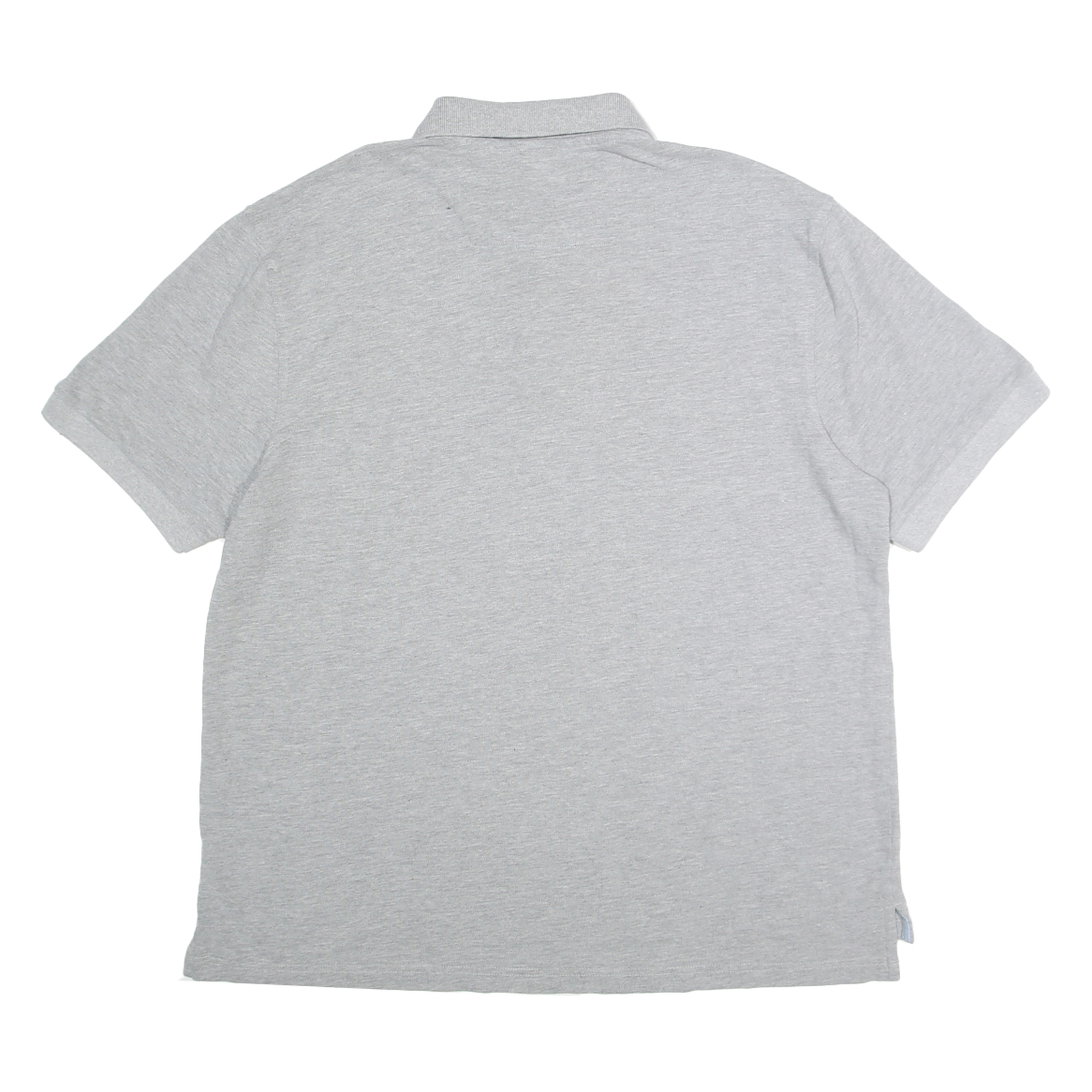 CHAPS Mens Grey Polo Shirt XL Cotton Blend Short Sleeve Plain Classic Logo