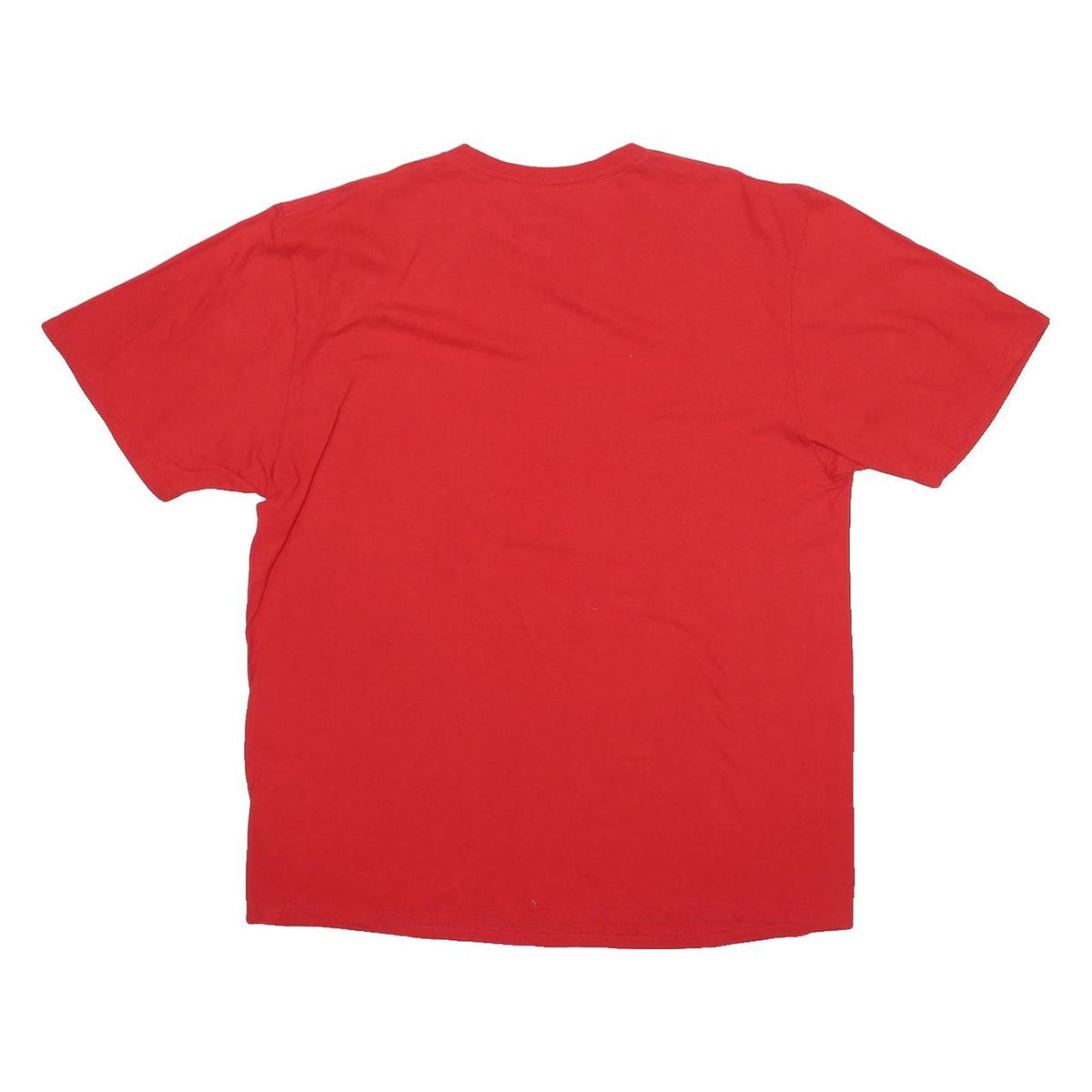 ADIDAS Mens Red Graphic T-Shirt XL Short Sleeve Crew Neck Cotton Blend