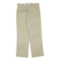 DICKIES Mens Regular Fit Beige Cotton Blend Zip Trousers W32 L30 Classic