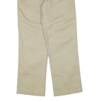 DICKIES Mens Regular Fit Beige Cotton Blend Zip Trousers W32 L30 Classic