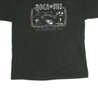 BOCA Mens Black Ski Graphic T-Shirt L Short Sleeve Crew Neck Winter Sports