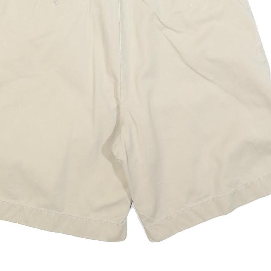 NAUTICA Mens Beige Casual Cotton Blend Shorts M W34 Classic Comfortable