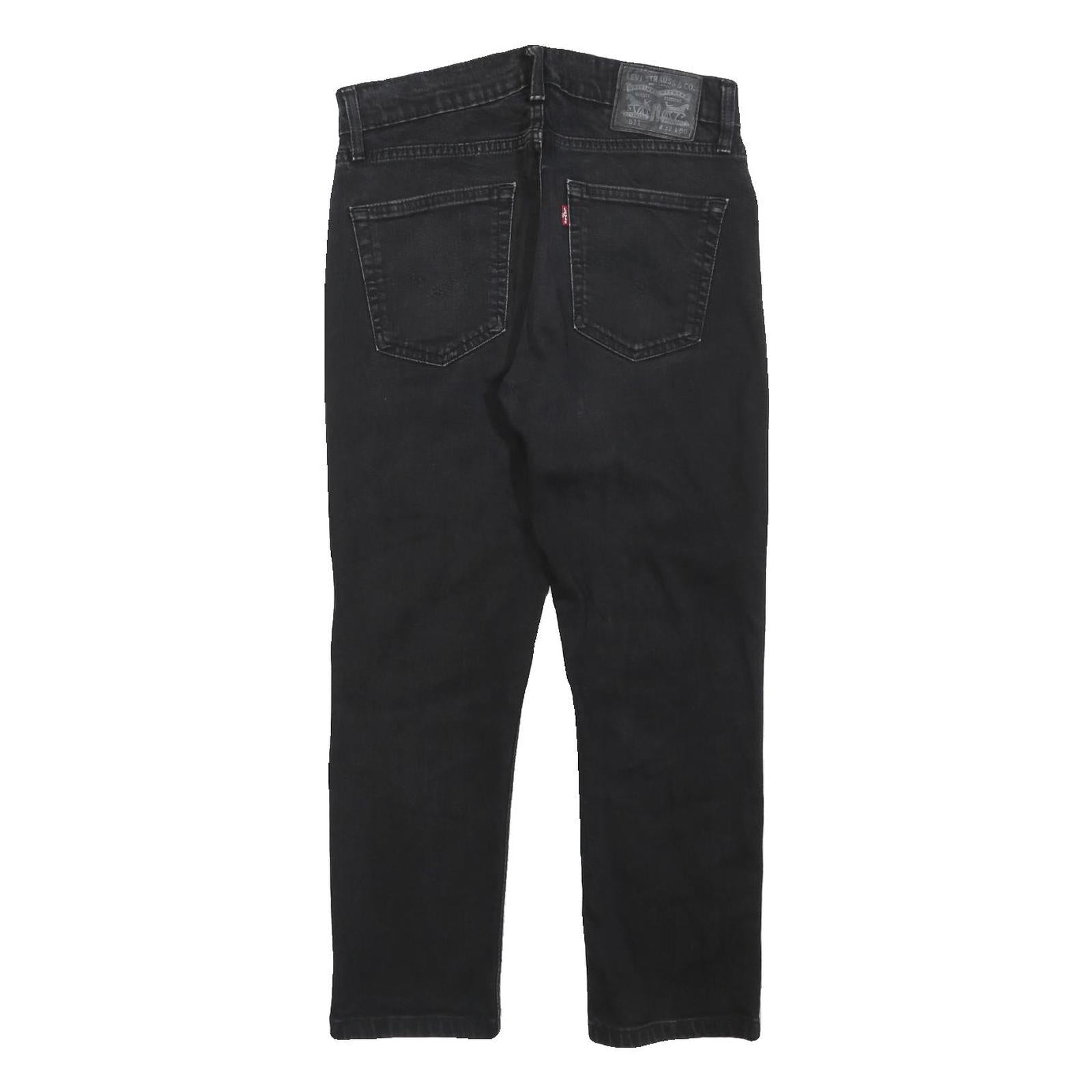 LEVI'S 511 Slim Mens Black Slim Skinny Denim Medium W32 L26 Jeans