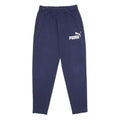 PUMA Mens Joggers Blue S W26 Logo Print Casual Slim Fit