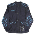 ROXY Mens Navy Blue Polyester Blend Track Jacket L Logo Print Zip