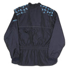 ROXY Mens Navy Blue Polyester Blend Track Jacket L Logo Print Zip