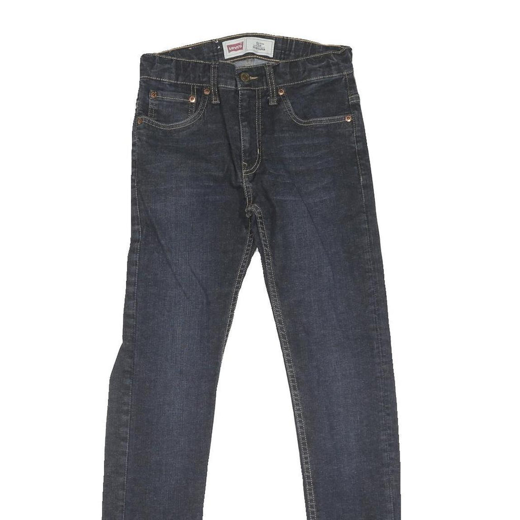 LEVI'S 512 Mens Jeans Blue Regular Slim Denim Medium W26 L29 Classic Zip