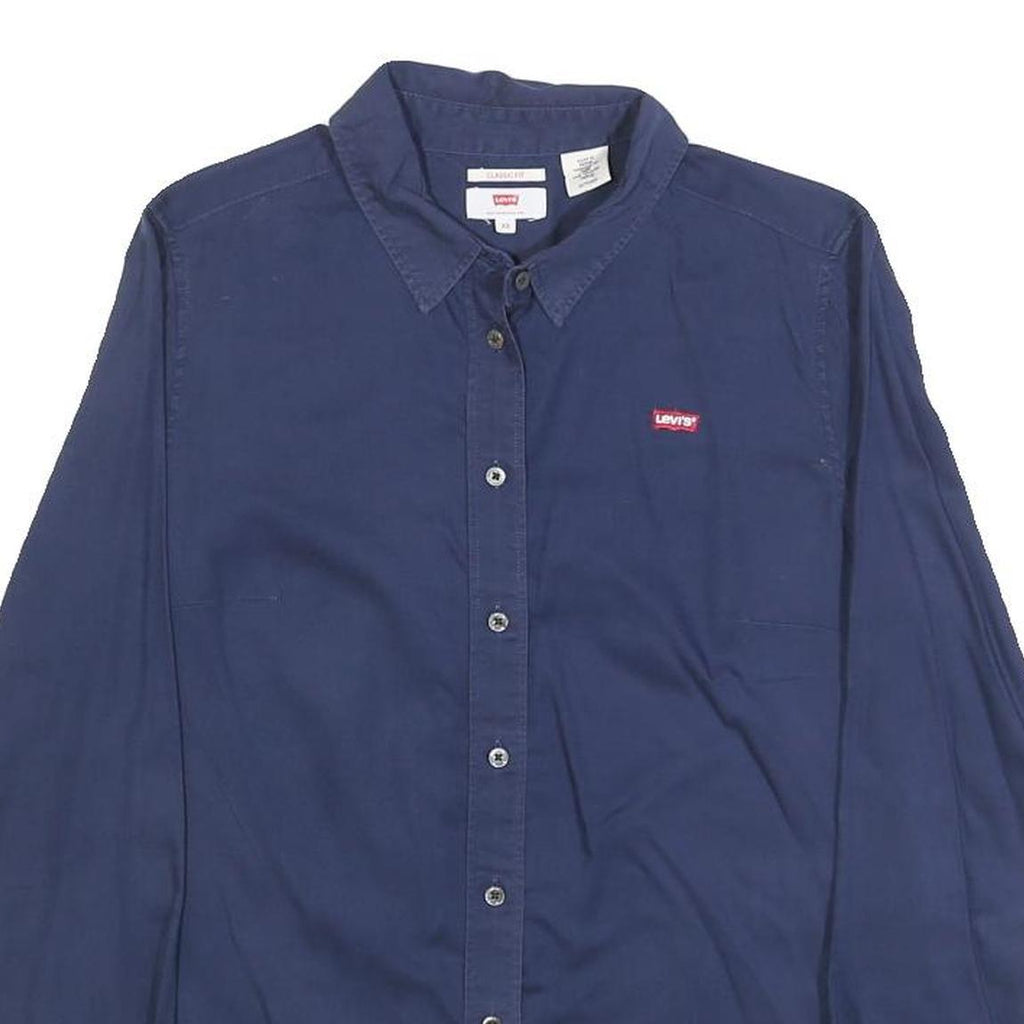 LEVI'S Mens Blue Classic Fit XS Cotton Long Sleeve Shirt Casual