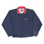 NAUTICA Mens Navy & Red Challenge Zip Jacket M Polyester Blend Sailing