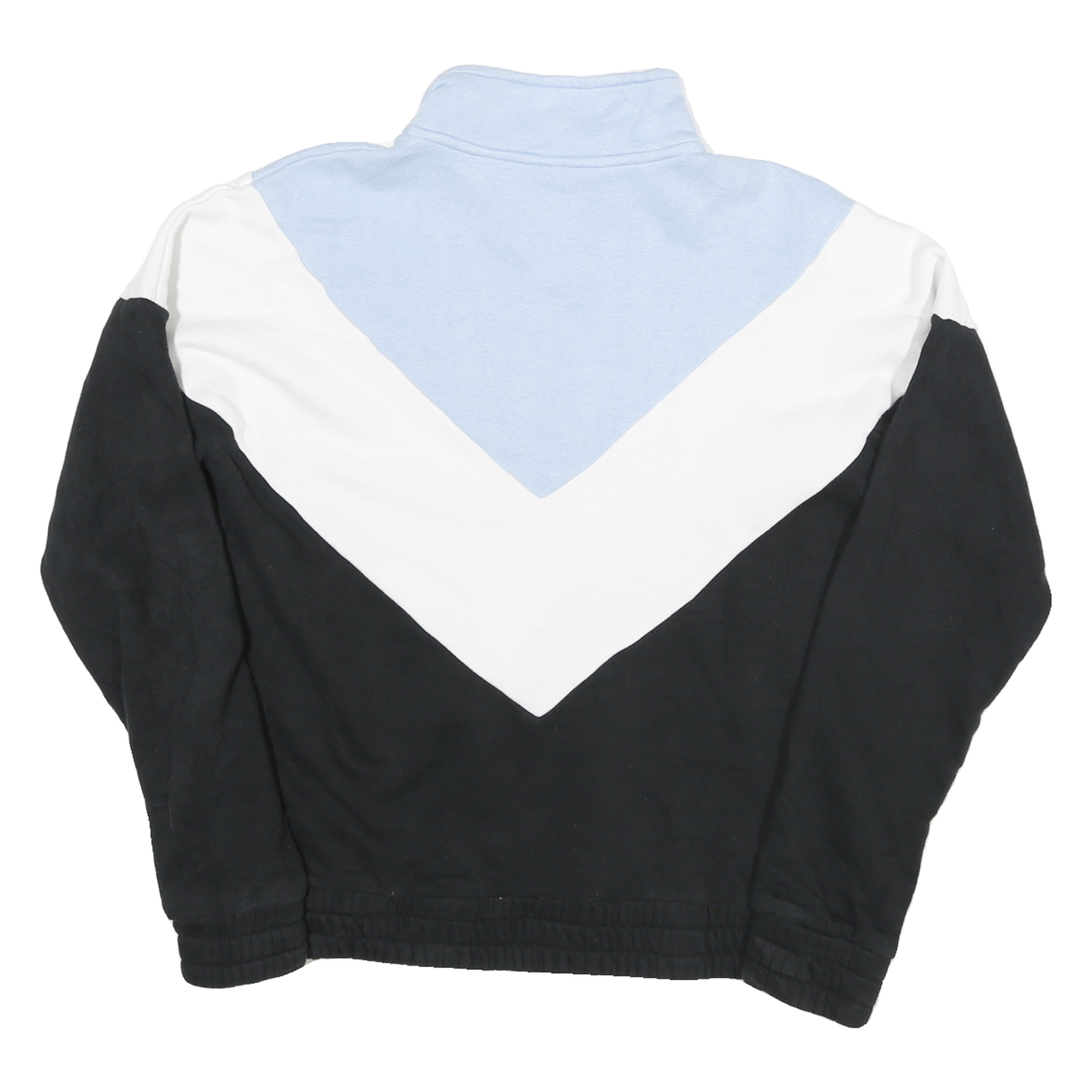 FILA Mens Blue & Black Half Zip Sweatshirt M Athletic Casual Retro Logo
