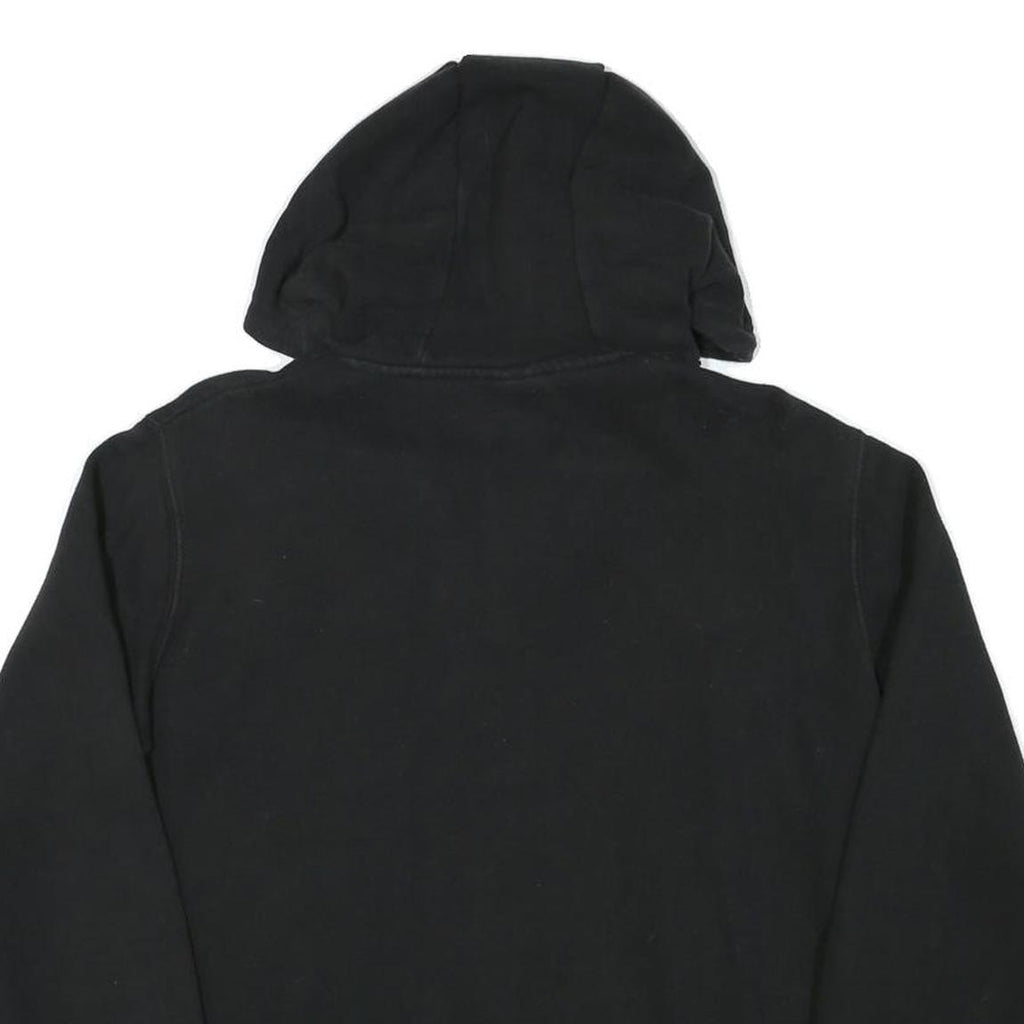 ELLESSE Womens Black Hoodie UK 10 Cotton Blend Hooded Sweatshirt