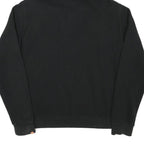 ELLESSE Womens Black Hoodie UK 10 Cotton Blend Hooded Sweatshirt