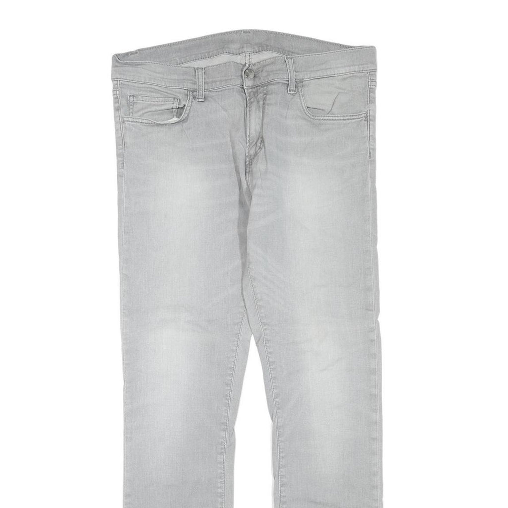 CARHARTT Womens Regular Fit Jeans Light Blue Denim W36 L32 Zip Cotton Blend