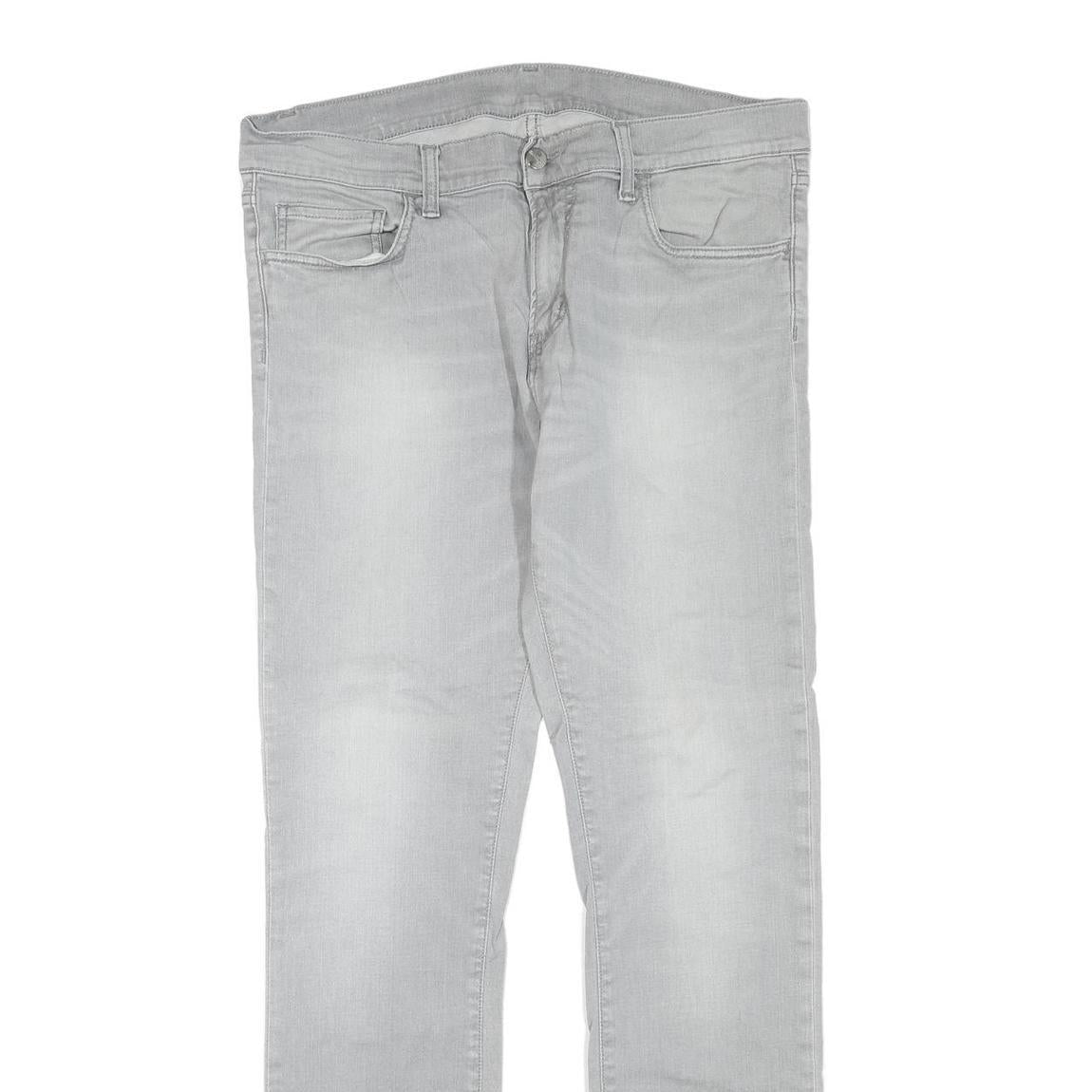 CARHARTT Womens Regular Fit Jeans Light Blue Denim W36 L32 Zip Cotton Blend