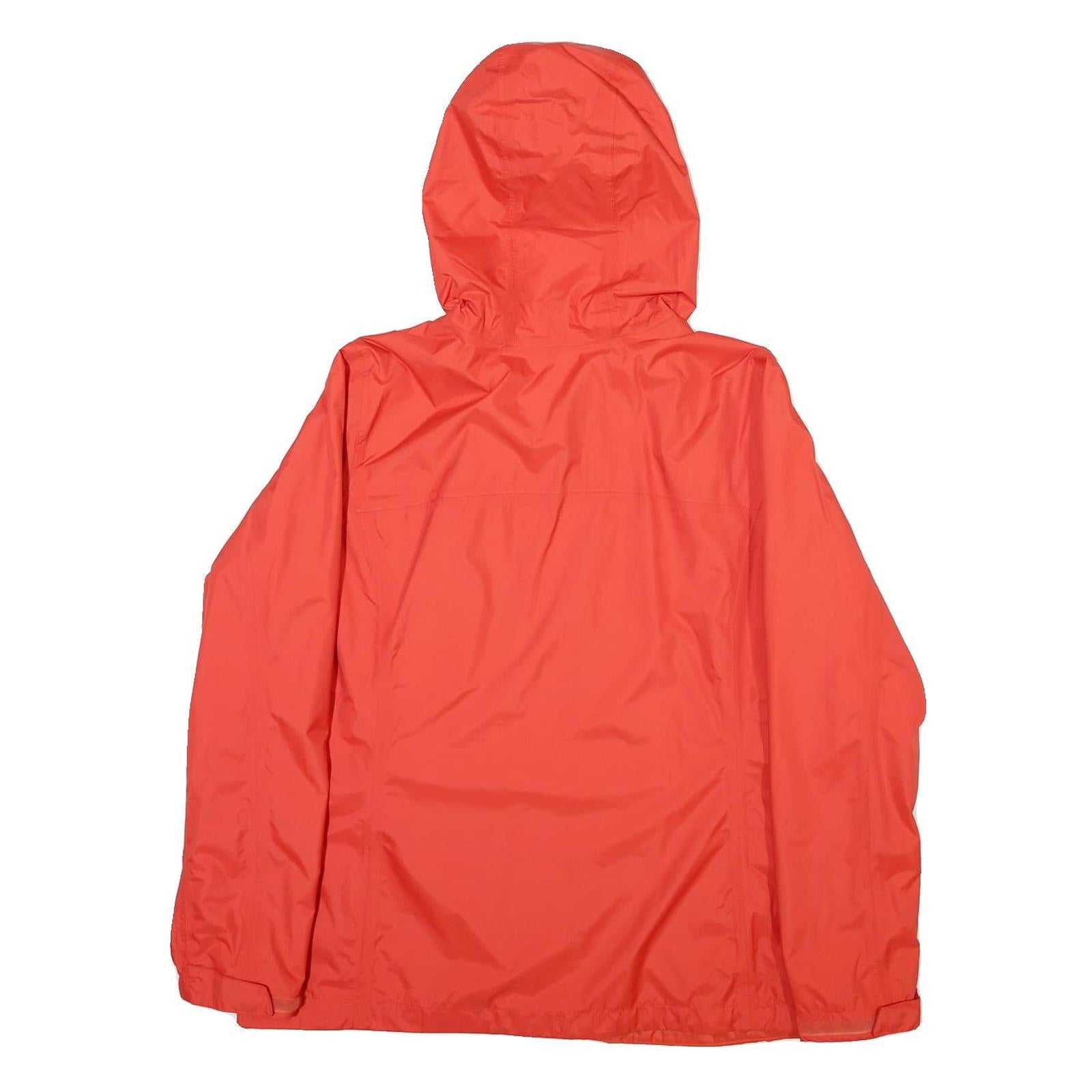 COLUMBIA Womens Red Outdoor Jacket XL Polyester Blend Plain Zip Hooded