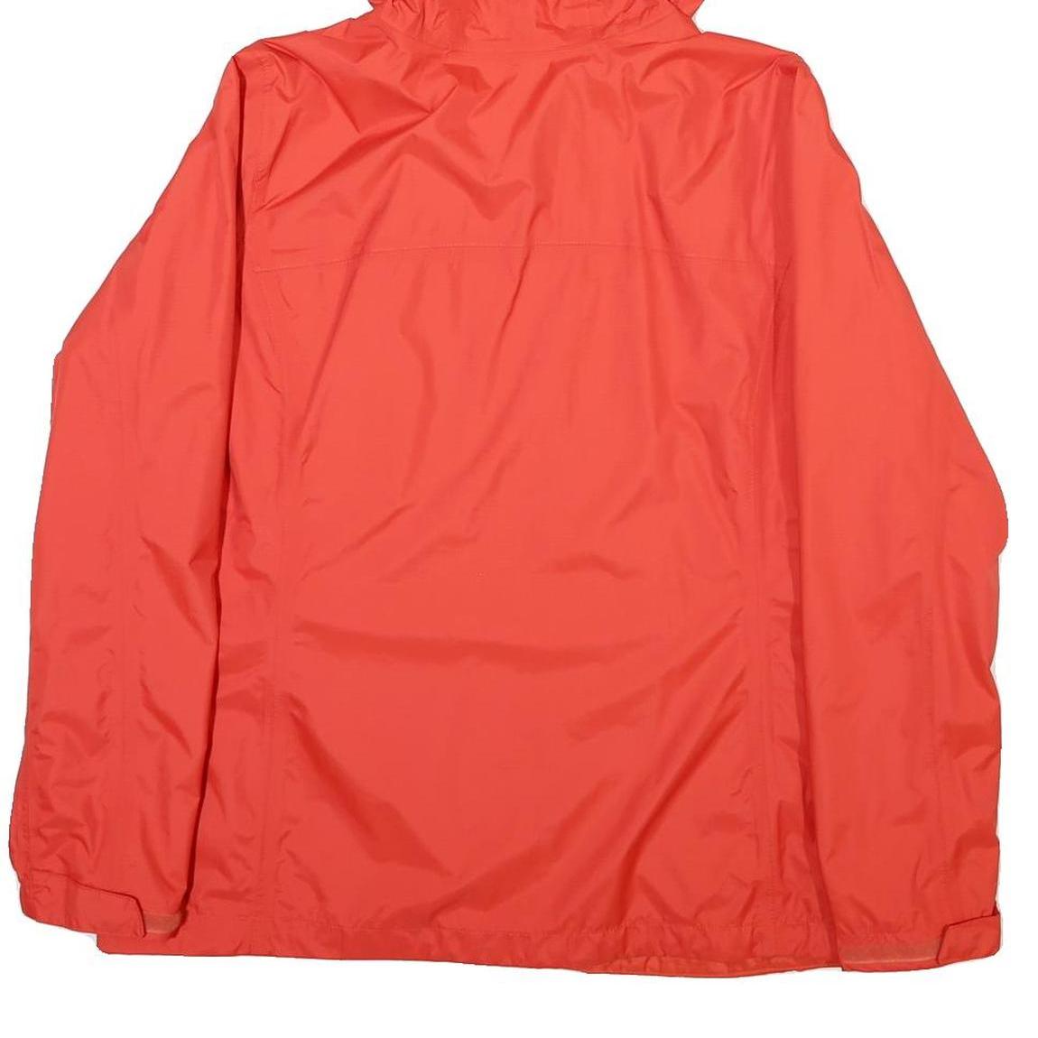 COLUMBIA Womens Red Outdoor Jacket XL Polyester Blend Plain Zip Hooded