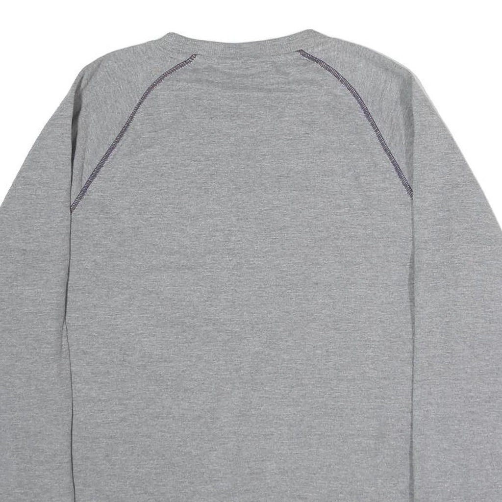 FILA Mens Grey Crew Neck M Cotton Sweatshirt Casual Pullover Logo Embroidered