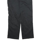 DICKIES Mens Cotton Blend Black Regular Zip Trousers W36 L30 Workwear