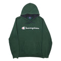 CHAMPION Mens Green Hoodie M Cotton Blend Pullovers Sweatshirt