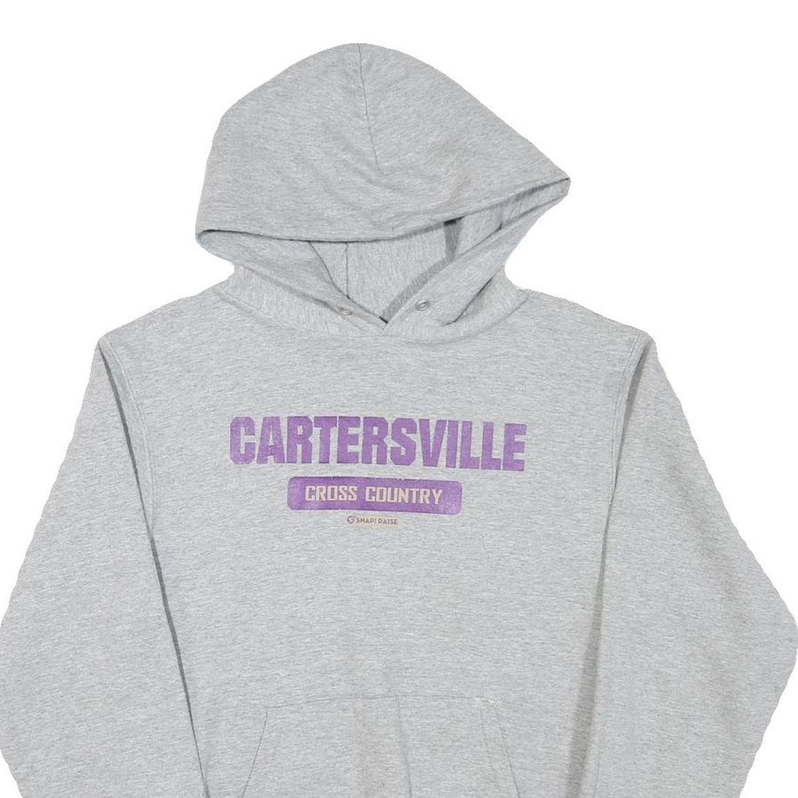 CHAMPION Mens Grey Cartersville Cross Country Pullover Hoodie S