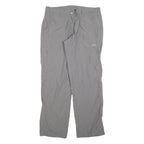 MAMMUT Womens Relaxed Grey Polyester Blend Zip Trousers W36 L32 Outdoor Casual