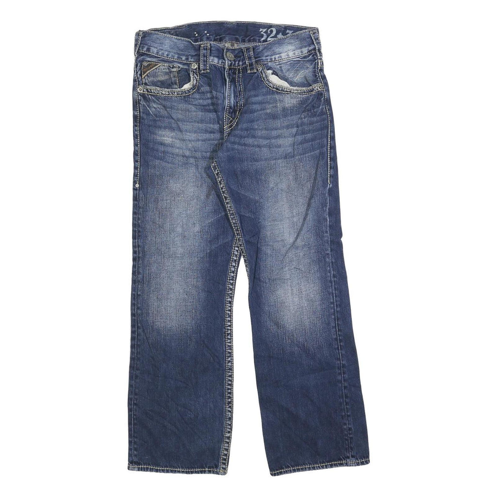 SILVER JEANS Mens Blue Regular Fit Straight Denim Medium W32 L30 Casual Wear