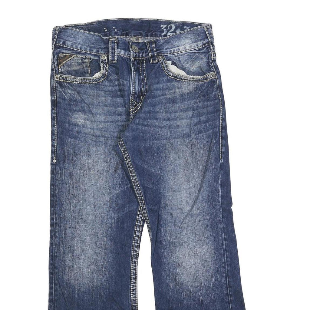 SILVER JEANS Mens Blue Regular Fit Straight Denim Medium W32 L30 Casual Wear