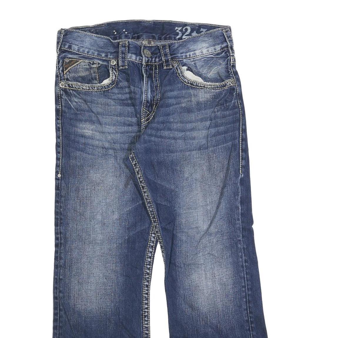 SILVER JEANS Mens Blue Regular Fit Straight Denim Medium W32 L30 Casual Wear