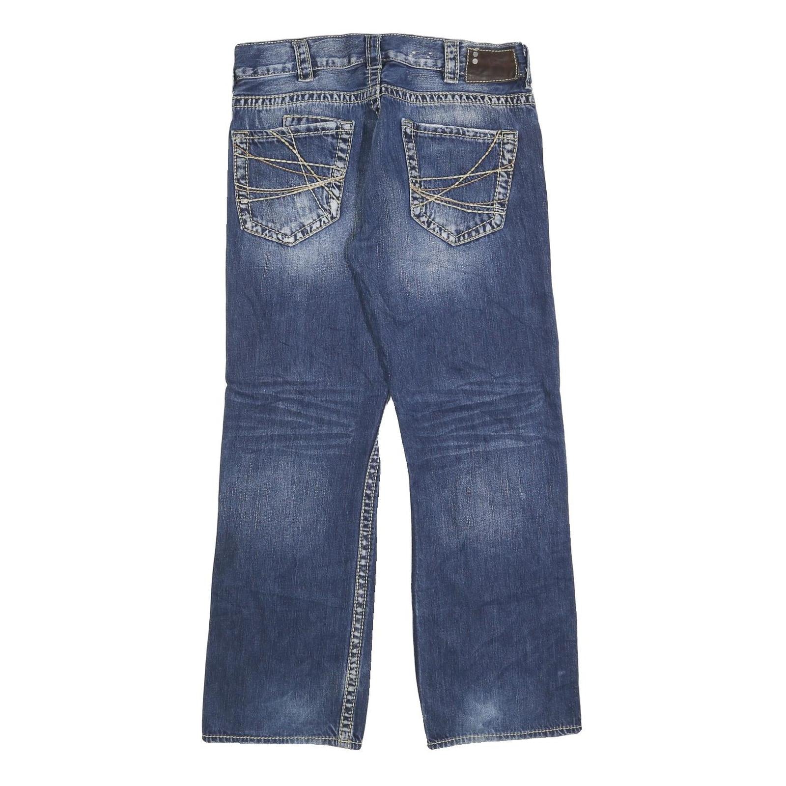 SILVER JEANS Mens Blue Regular Fit Straight Denim Medium W32 L30 Casual Wear