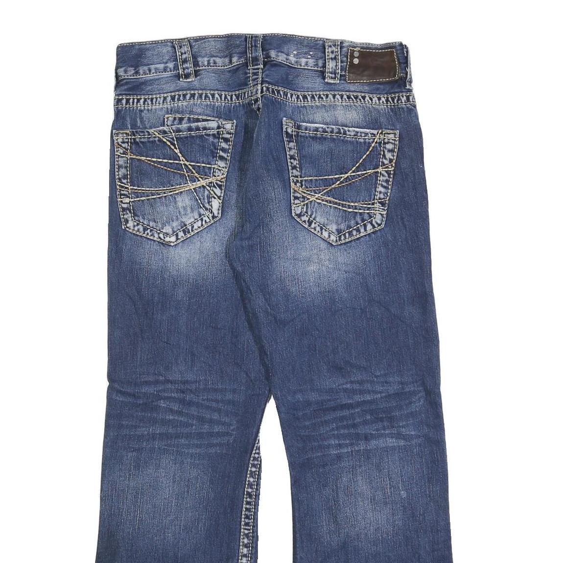 SILVER JEANS Mens Blue Regular Fit Straight Denim Medium W32 L30 Casual Wear