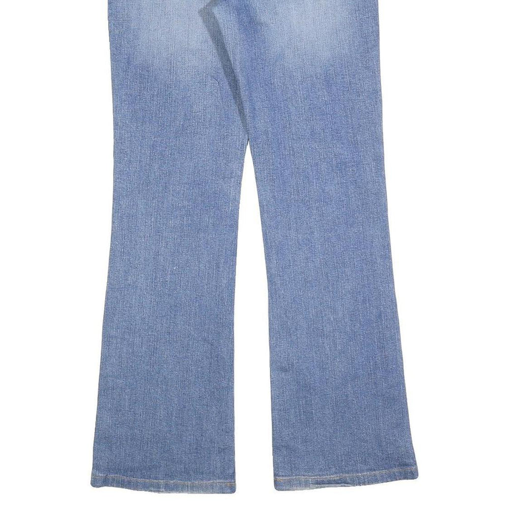 ARMANI JEANS Womens Regular Fit Blue Denim Flared Jeans W30 L30 Stylish