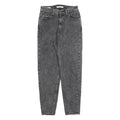 LEVI'S Womens Relaxed Black Denim Medium Wash W25 L28 Cotton Blend Zip Jeans