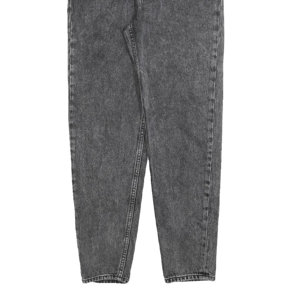 LEVI'S Womens Relaxed Black Denim Medium Wash W25 L28 Cotton Blend Zip Jeans