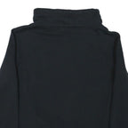 PUMA Womens Black Cotton Blend Funnel Neck Sweatshirt M Logo Print Casual