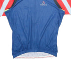 CEROTI Mens Blue & Red Graphic T-Shirt M Short Sleeve Crew Neck Polyester