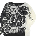 PHASE EIGHT Womens Black & White Floral Day Polyester Blend Shift Dress UK 12
