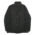 PIERRE CARDIN Mens Black Polyester Zip Up Jacket XL Plain Stylish Outerwear