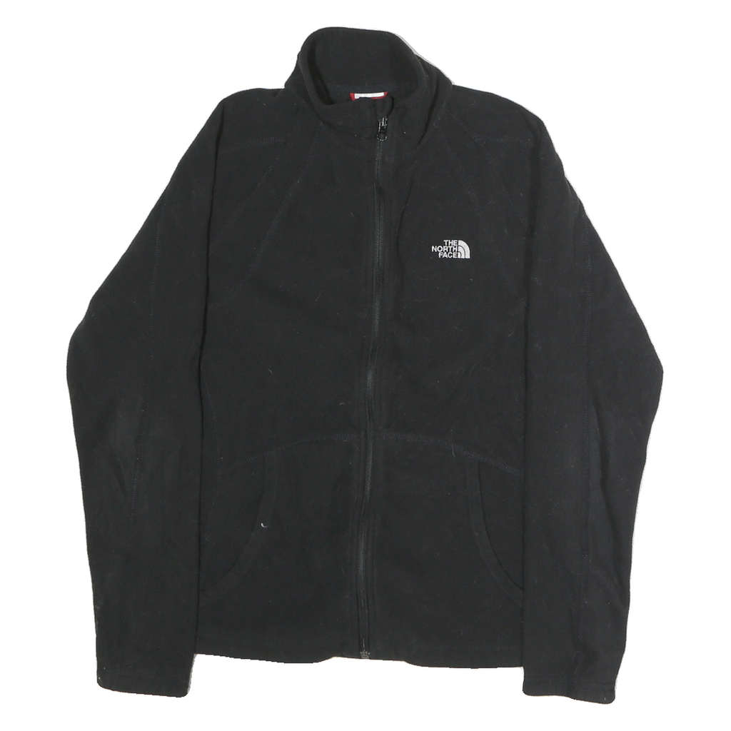 THE NORTH FACE Womens Black Fleece Jacket M Polyester Zip Full Sleeve Outdoor