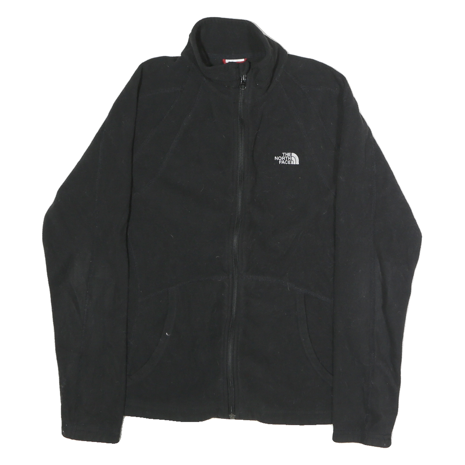 THE NORTH FACE Womens Black Fleece Jacket M Polyester Zip Full Sleeve Outdoor