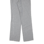 Mens Cotton Blend Regular Fit Straight Black White Check Trousers W30 L33