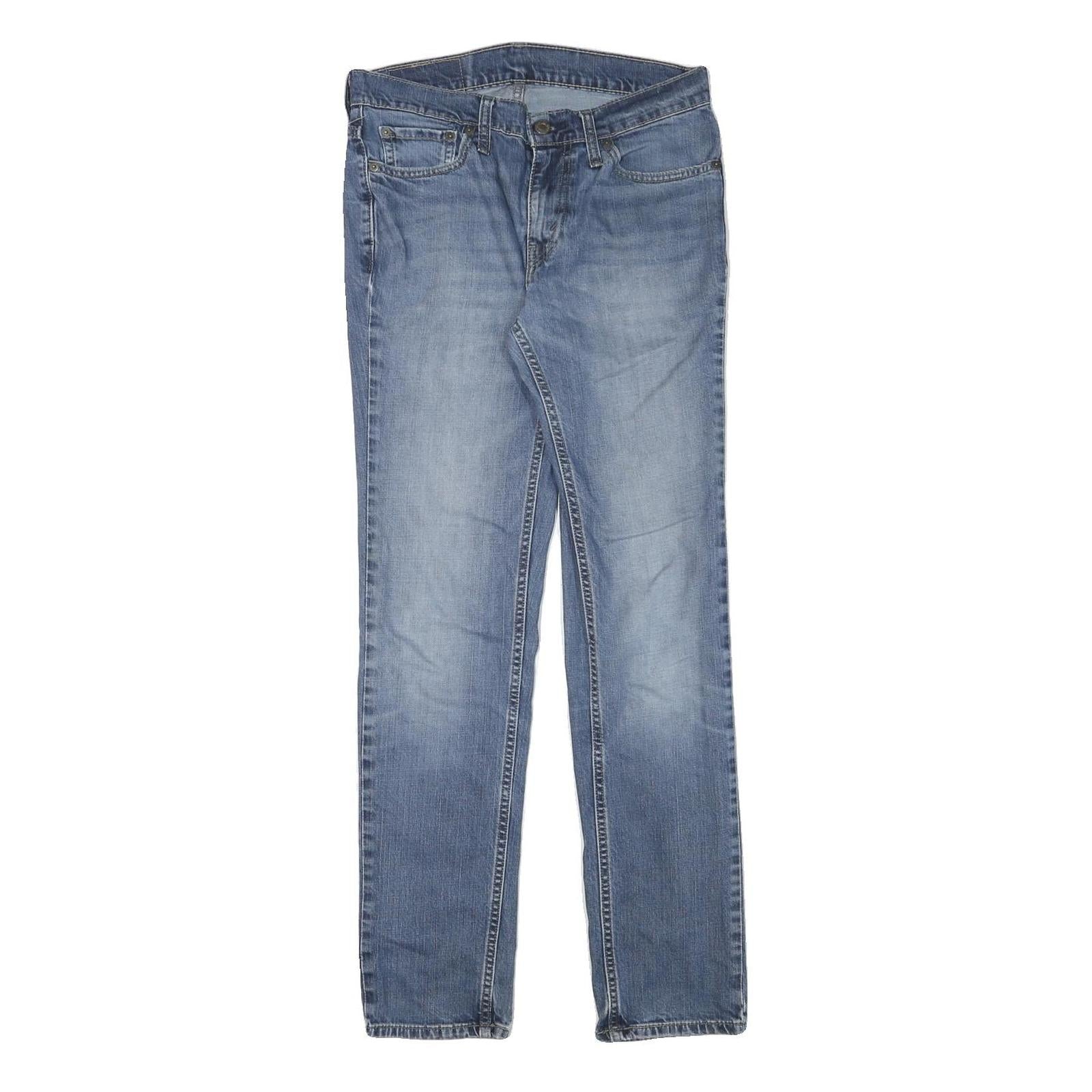 LEVI'S 511 Mens Slim Blue Denim Medium W29 L30 Jeans Zip Closure Classic Fit