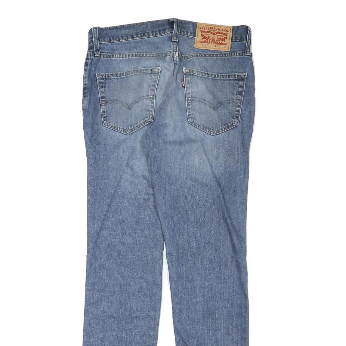 LEVI'S 511 Mens Slim Blue Denim Medium W29 L30 Jeans Zip Closure Classic Fit