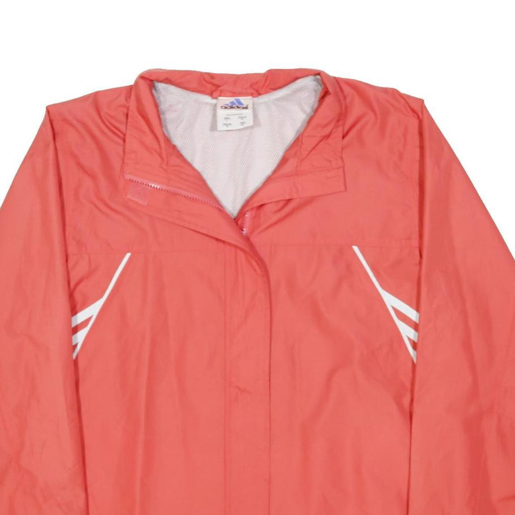 ADIDAS Mens Coral Polyester Blend Zip Jacket L Sportswear Lightweight