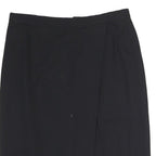 ESCADA Womens Black Classic Pencil Knee Length Cotton Skirt M Smart Formal